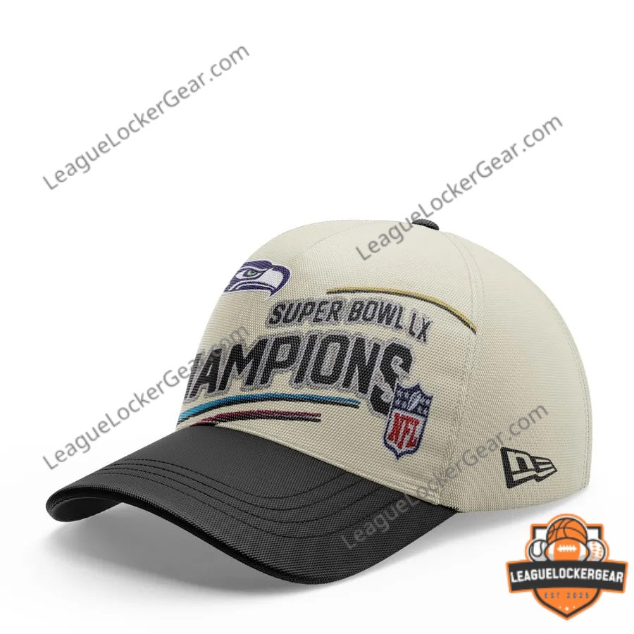 Seattle Seahawks Super Bowl LX Champions Baseball Cap - LeagueLockerGear