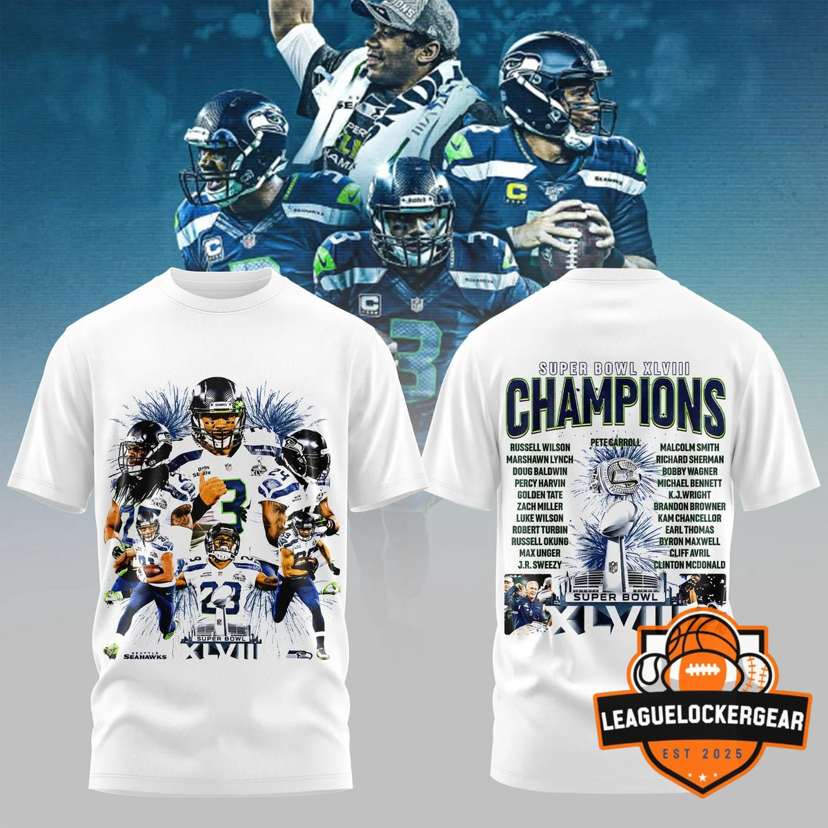 Seattle Seahawks Russell Wilson A Legendary T-Shirt - LeagueLockerGear