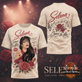 Selena Como la Flor Roses Music T-Shirt - LeagueLockerGear