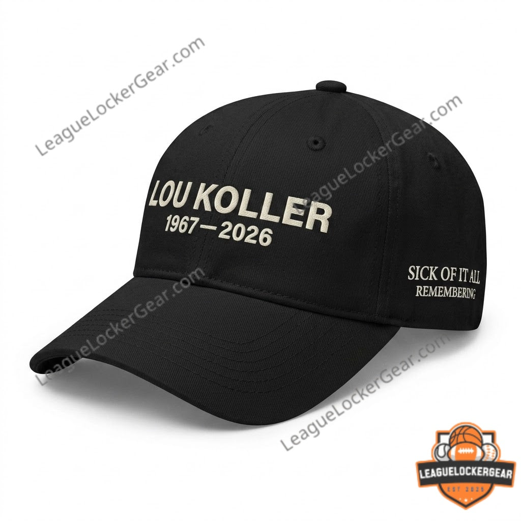 Lou Koller Sick Of It All 1967-2026 Remembering Distressed Cap - LeagueLockerGear