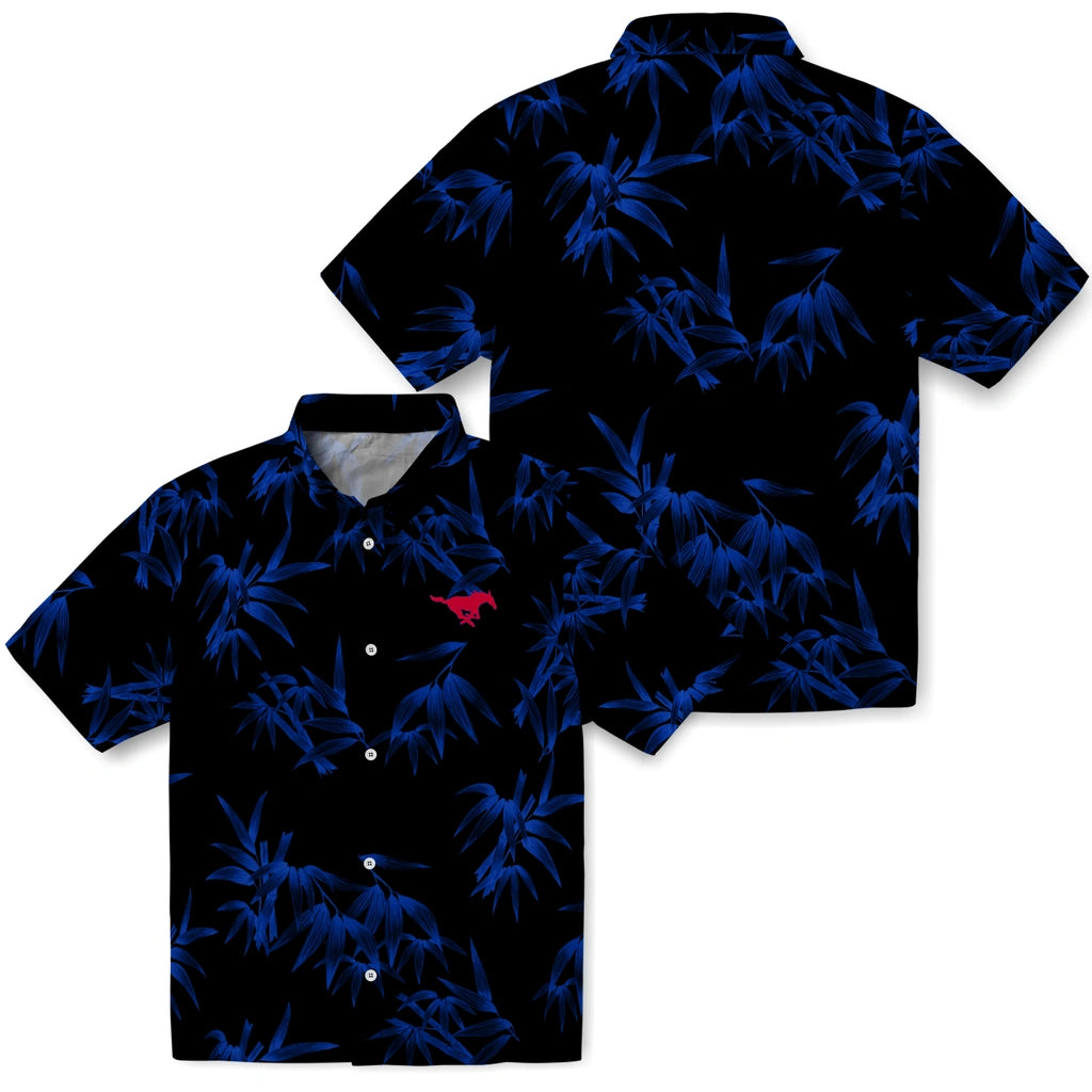 SMU Mustangs Hawaiian Shirt - Bamboo Branches | Hula Hawaiian Shirts