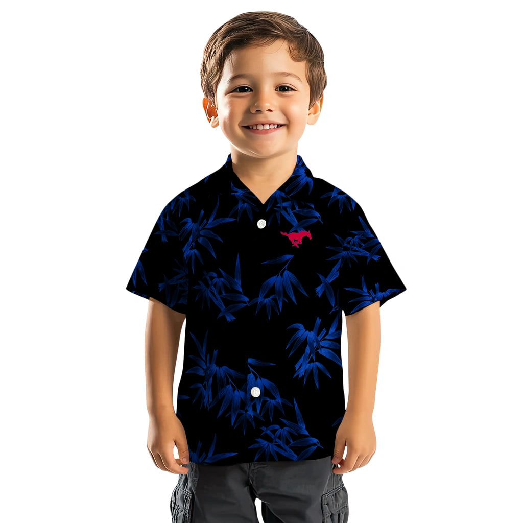SMU Mustangs Hawaiian Shirt - Bamboo Branches | Hula Hawaiian Shirts