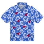 SMU Mustangs Hawaiian Shirt - Hibiscus Cluster | Hula Hawaiian Shirts