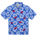 SMU Mustangs Hawaiian Shirt - Hibiscus Cluster | Hula Hawaiian Shirts