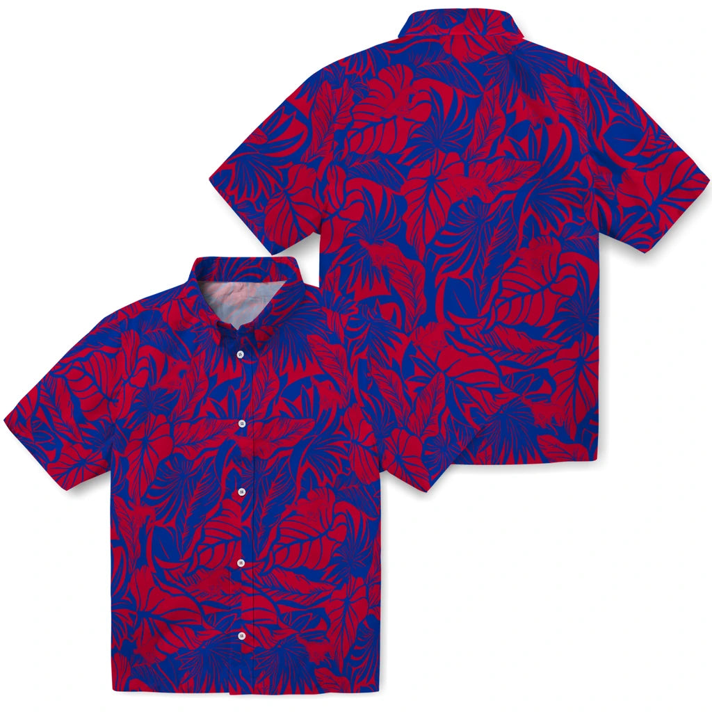 SMU Mustangs Hawaiian Shirt - Monstera Layer | Hula Hawaiian Shirts