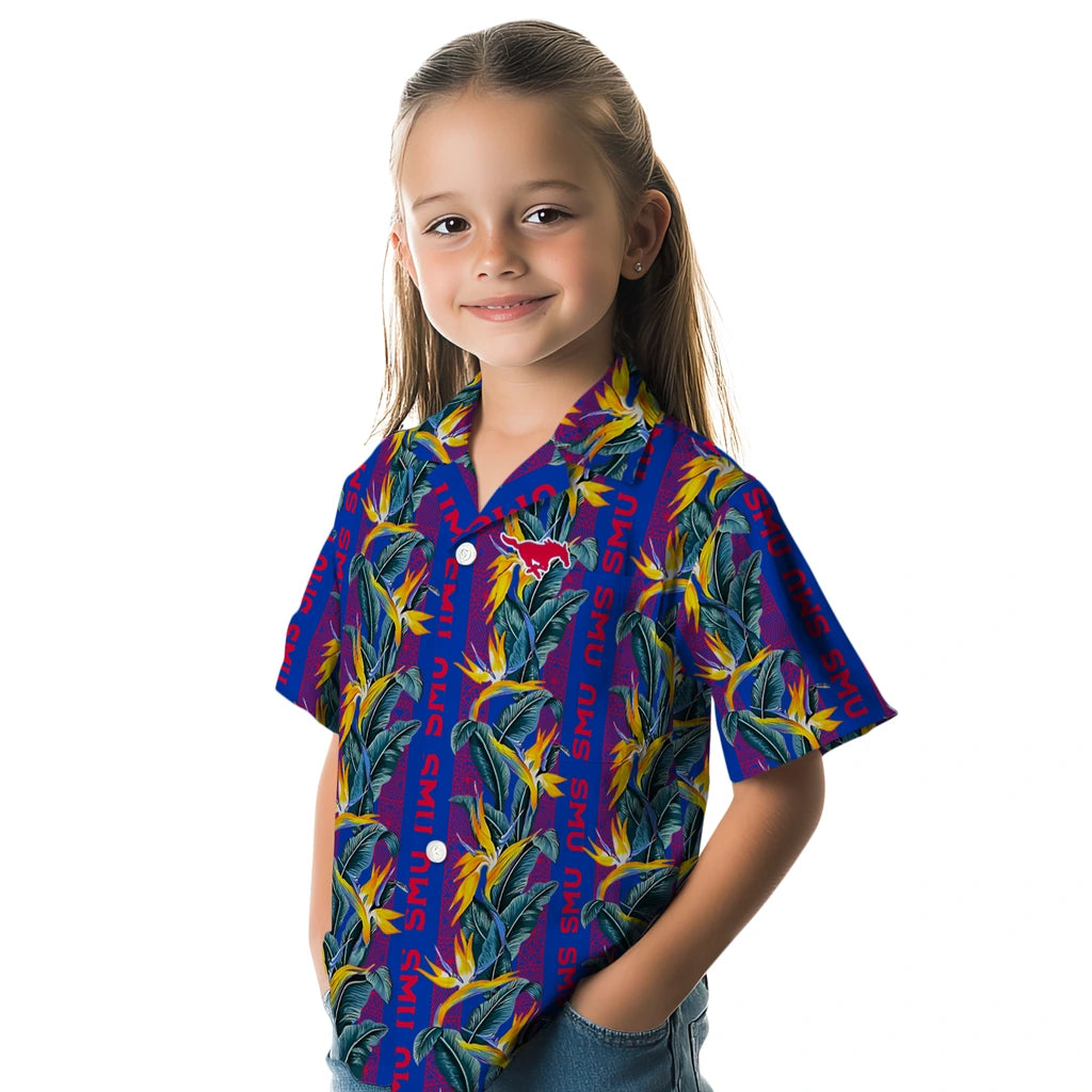 SMU Mustangs Hawaiian Shirt - Paradise Vines | Hula Hawaiian Shirts