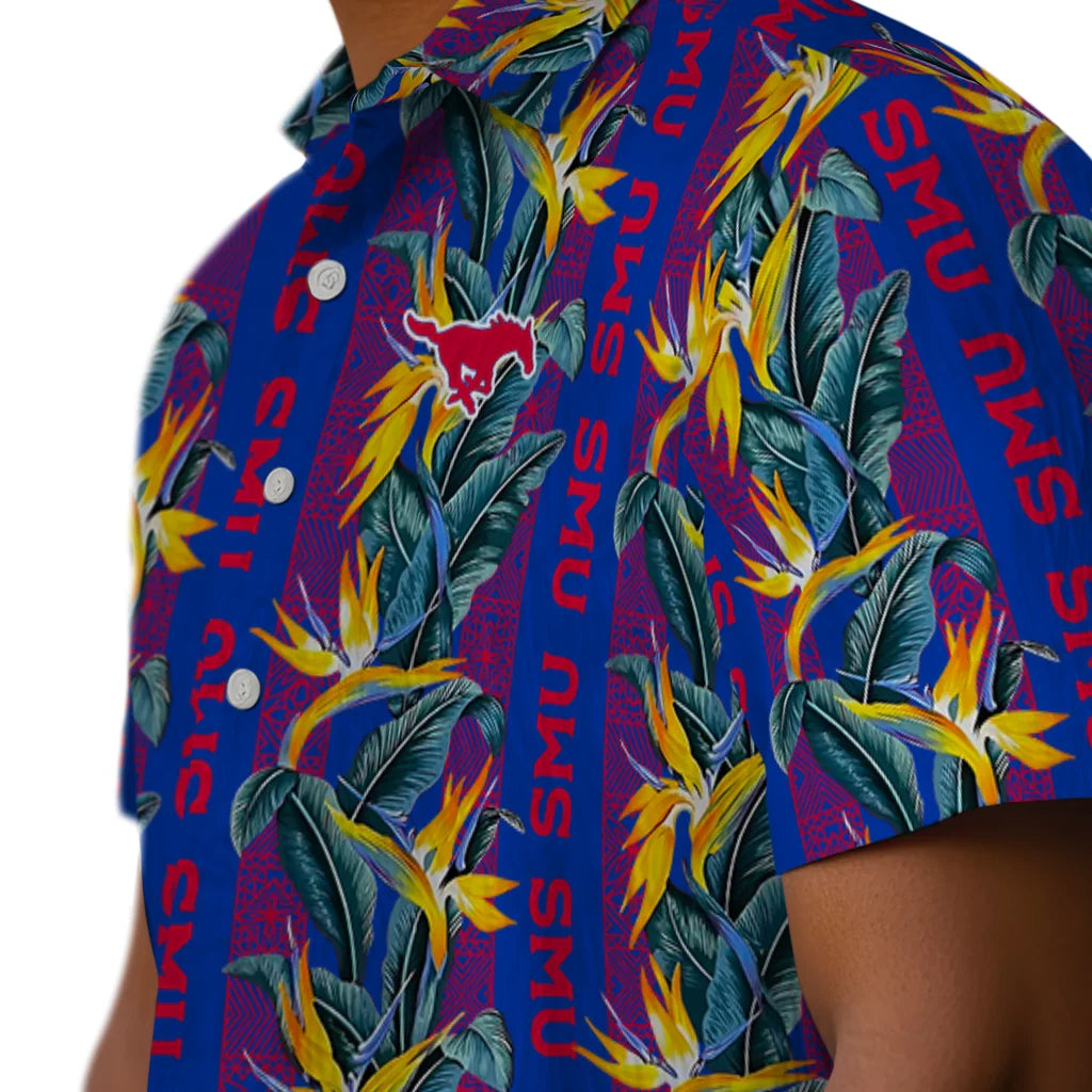 SMU Mustangs Hawaiian Shirt - Paradise Vines | Hula Hawaiian Shirts