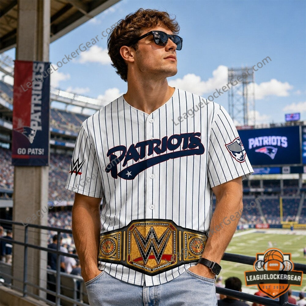 Somerset Patriots WWE Undisputed Champion Belt Baseball Jersey