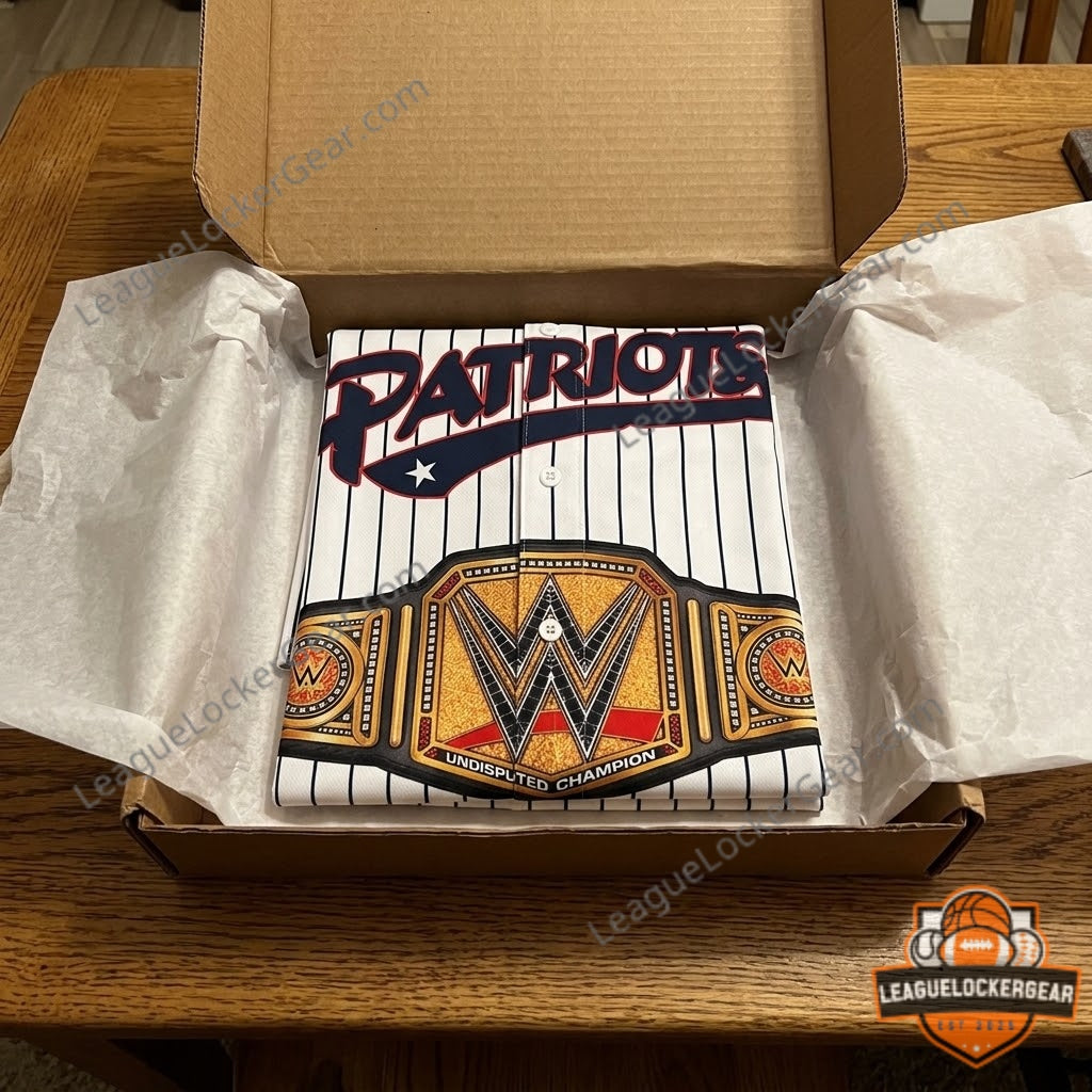 Somerset Patriots WWE Undisputed Champion Belt Baseball Jersey