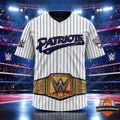 Somerset Patriots WWE Undisputed Champion Belt Baseball Jersey