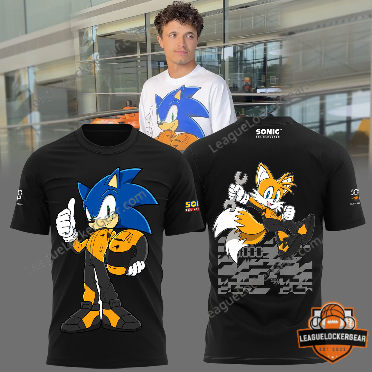 McLaren x Sonic 1000th T-Shirt - LeagueLockerGear