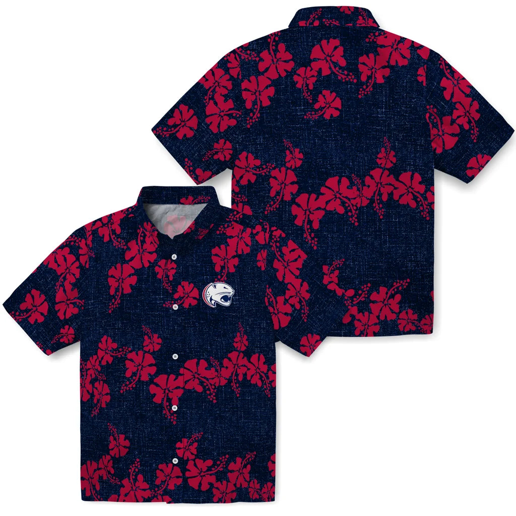 South Alabama Jaguars Hawaiian Shirt - 50th State Flower | Hula Hawaiian Shirts