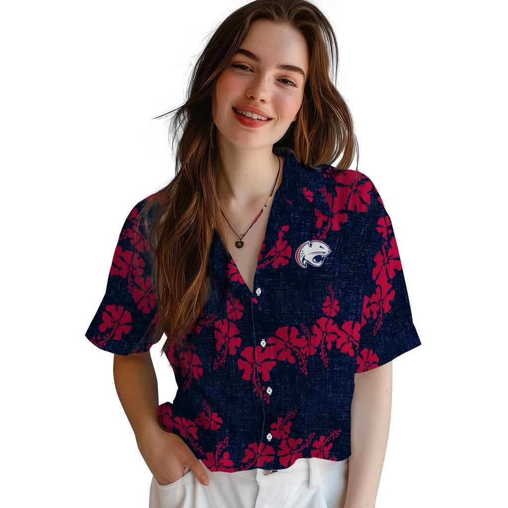 South Alabama Jaguars Hawaiian Shirt - 50th State Flower | Hula Hawaiian Shirts