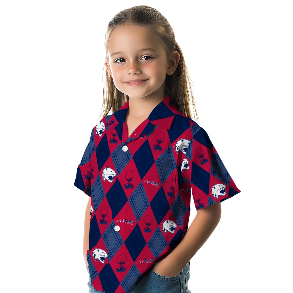 South Alabama Jaguars Hawaiian Shirt - Golfing Plaid | Hula Hawaiian Shirts