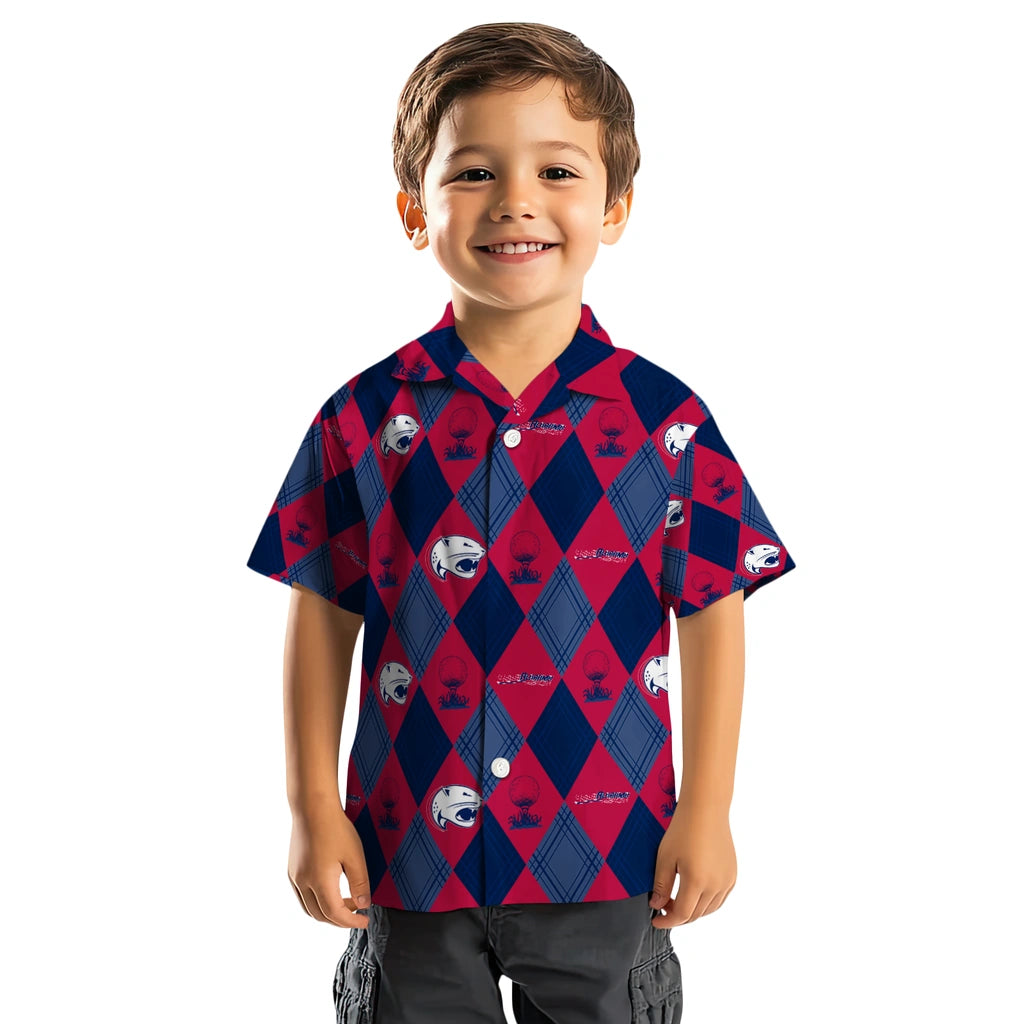 South Alabama Jaguars Hawaiian Shirt - Golfing Plaid | Hula Hawaiian Shirts
