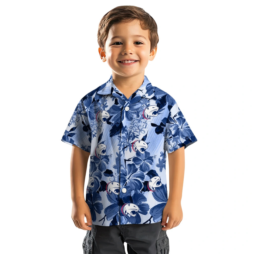 South Alabama Jaguars Hawaiian Shirt - Hibiscus Arrangement | Hula Hawaiian Shirts