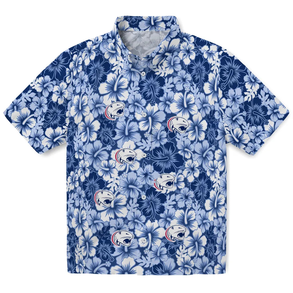 South Alabama Jaguars Hawaiian Shirt - Hibiscus Blooms | Hula Hawaiian Shirts