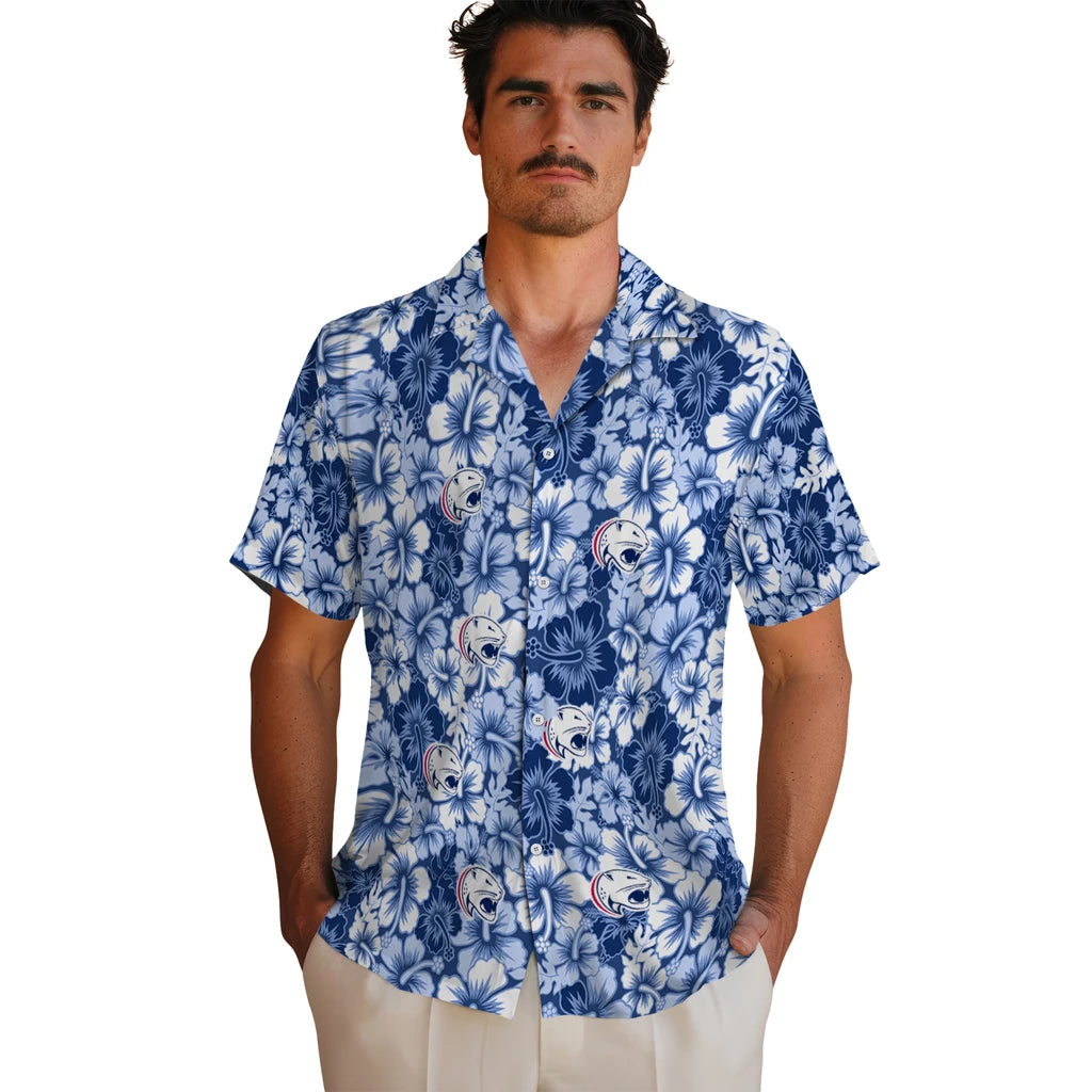 South Alabama Jaguars Hawaiian Shirt - Hibiscus Blooms | Hula Hawaiian Shirts
