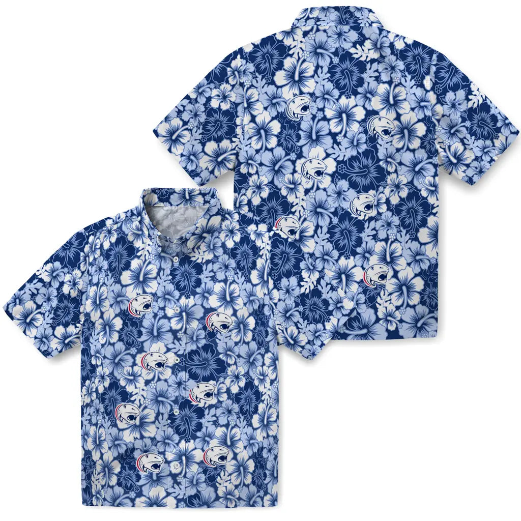 South Alabama Jaguars Hawaiian Shirt - Hibiscus Blooms | Hula Hawaiian Shirts