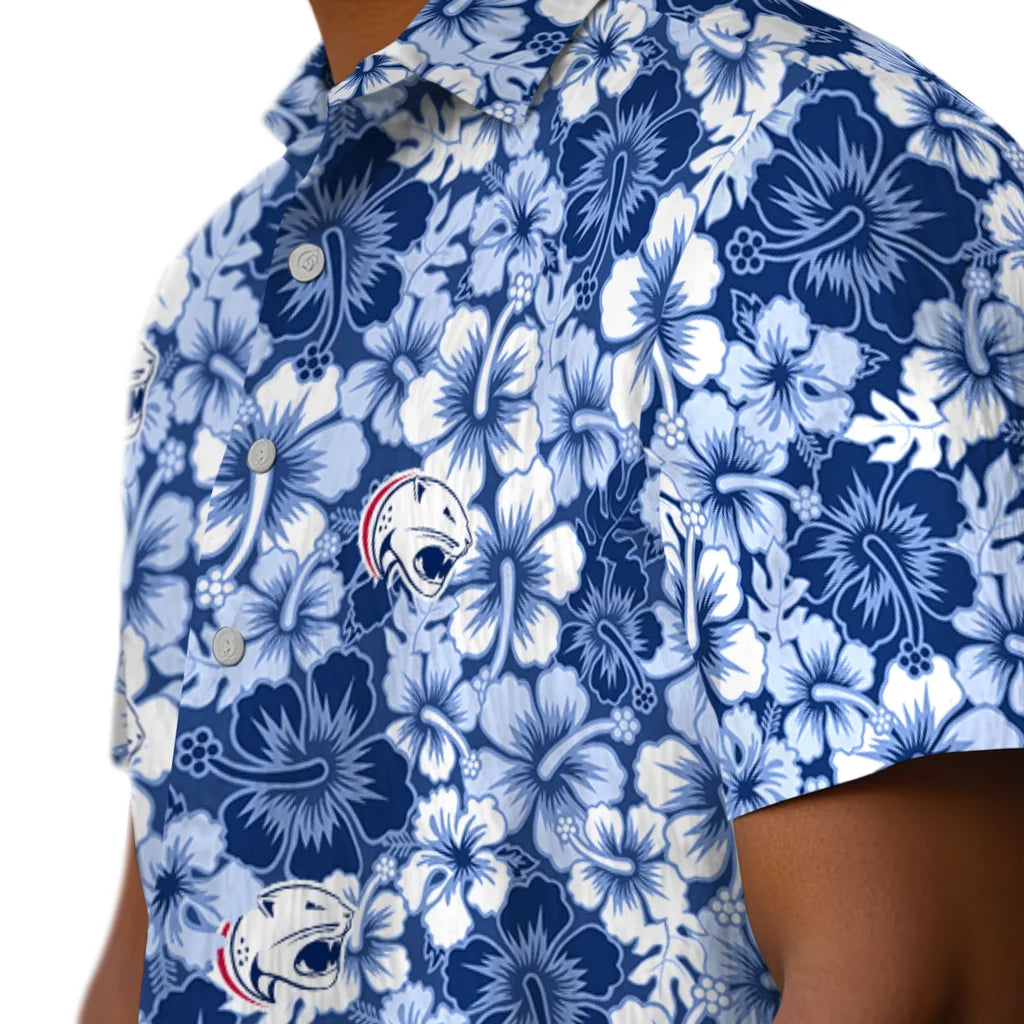 South Alabama Jaguars Hawaiian Shirt - Hibiscus Blooms | Hula Hawaiian Shirts