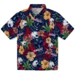 South Alabama Jaguars Hawaiian Shirt - Hibiscus Tiki Jungle | Hula Hawaiian Shirts