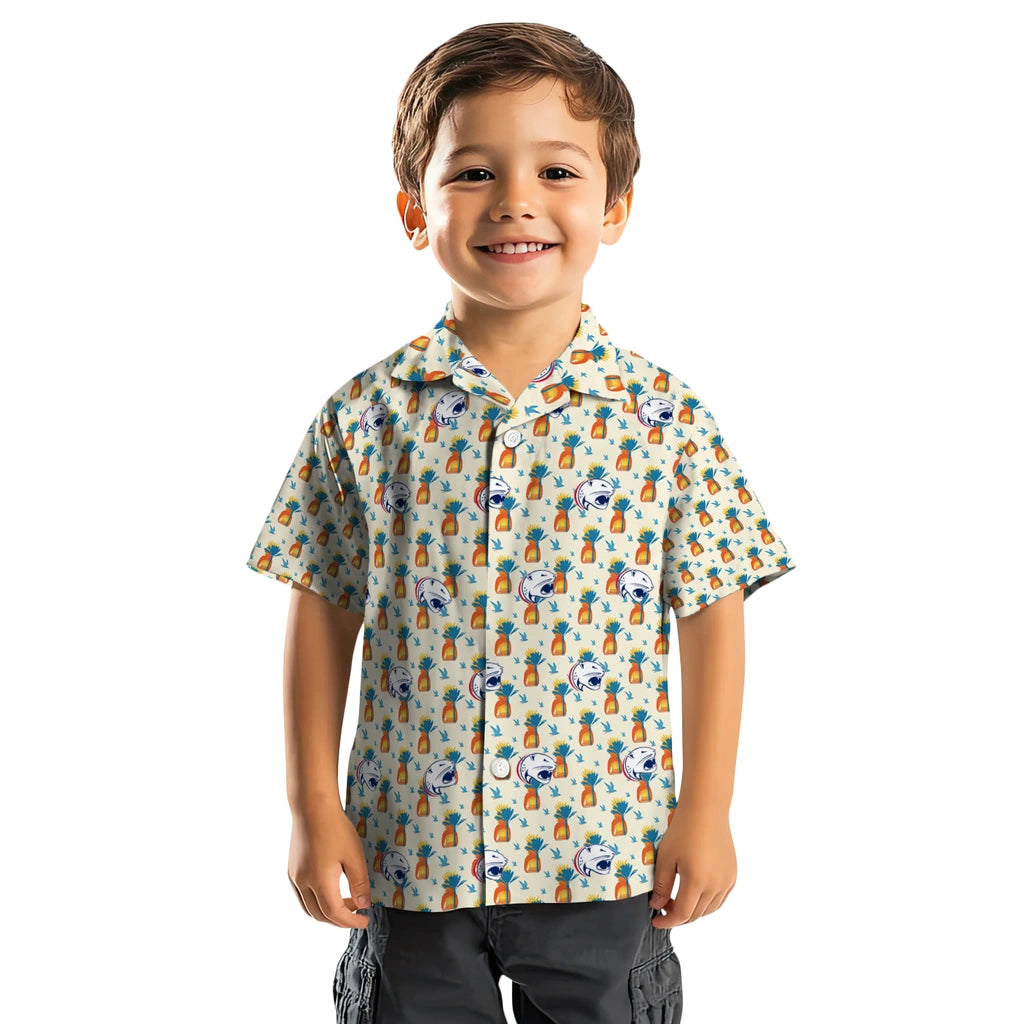 South Alabama Jaguars Hawaiian Shirt - Pineapple Delight | Hula Hawaiian Shirts