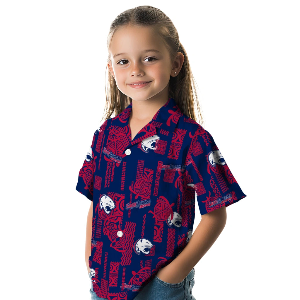South Alabama Jaguars Hawaiian Shirt - Turtle Lines | Hula Hawaiian Shirts