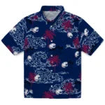 South Alabama Jaguars Hawaiian Shirt - Wave Palm | Hula Hawaiian Shirts