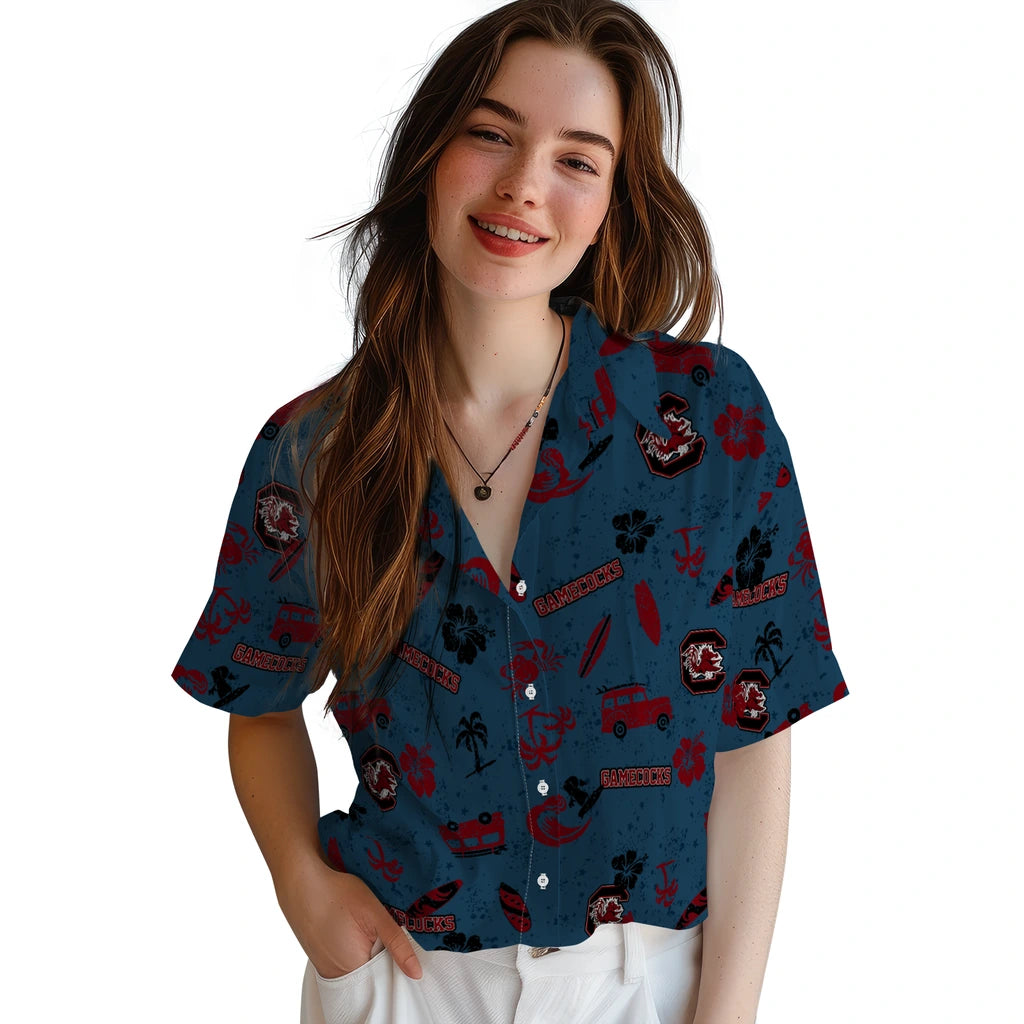 South Carolina Gamecocks Hawaiian Shirt - Beach Vibe | Hula Hawaiian Shirts