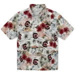 South Carolina Gamecocks Hawaiian Shirt - Hibiscus Seaside | Hula Hawaiian Shirts