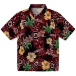 South Carolina Gamecocks Hawaiian Shirt - Hibiscus Tiki Jungle | Hula Hawaiian Shirts