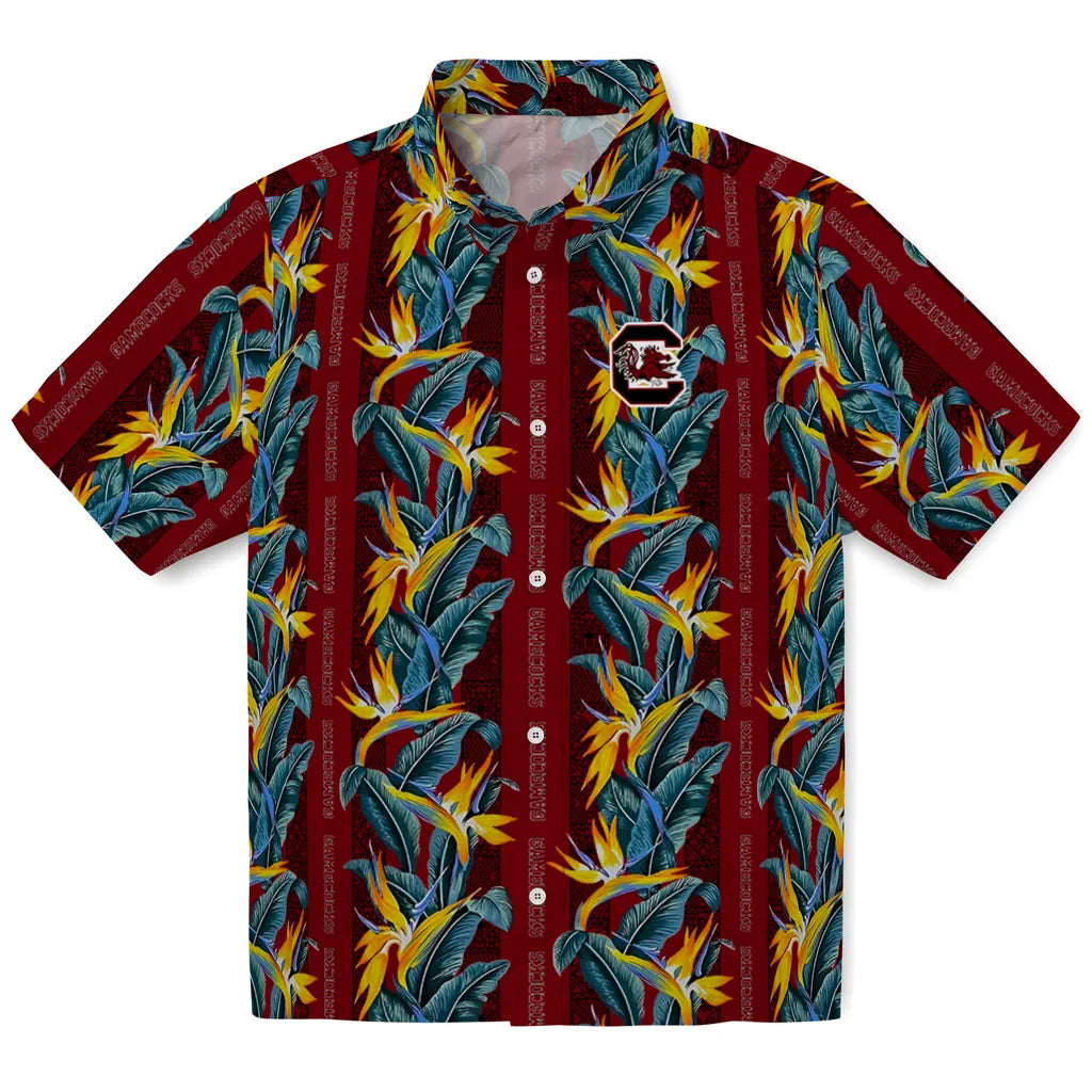 South Carolina Gamecocks Hawaiian Shirt - Paradise Vines | Hula Hawaiian Shirts