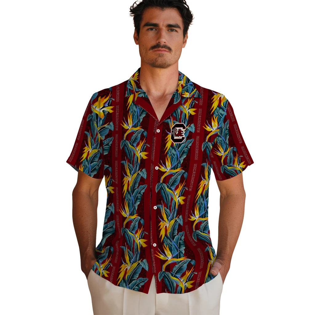 South Carolina Gamecocks Hawaiian Shirt - Paradise Vines | Hula Hawaiian Shirts