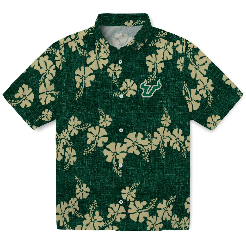 South Florida Bulls Hawaiian Shirt - 50th State Flower | Hula Hawaiian Shirts