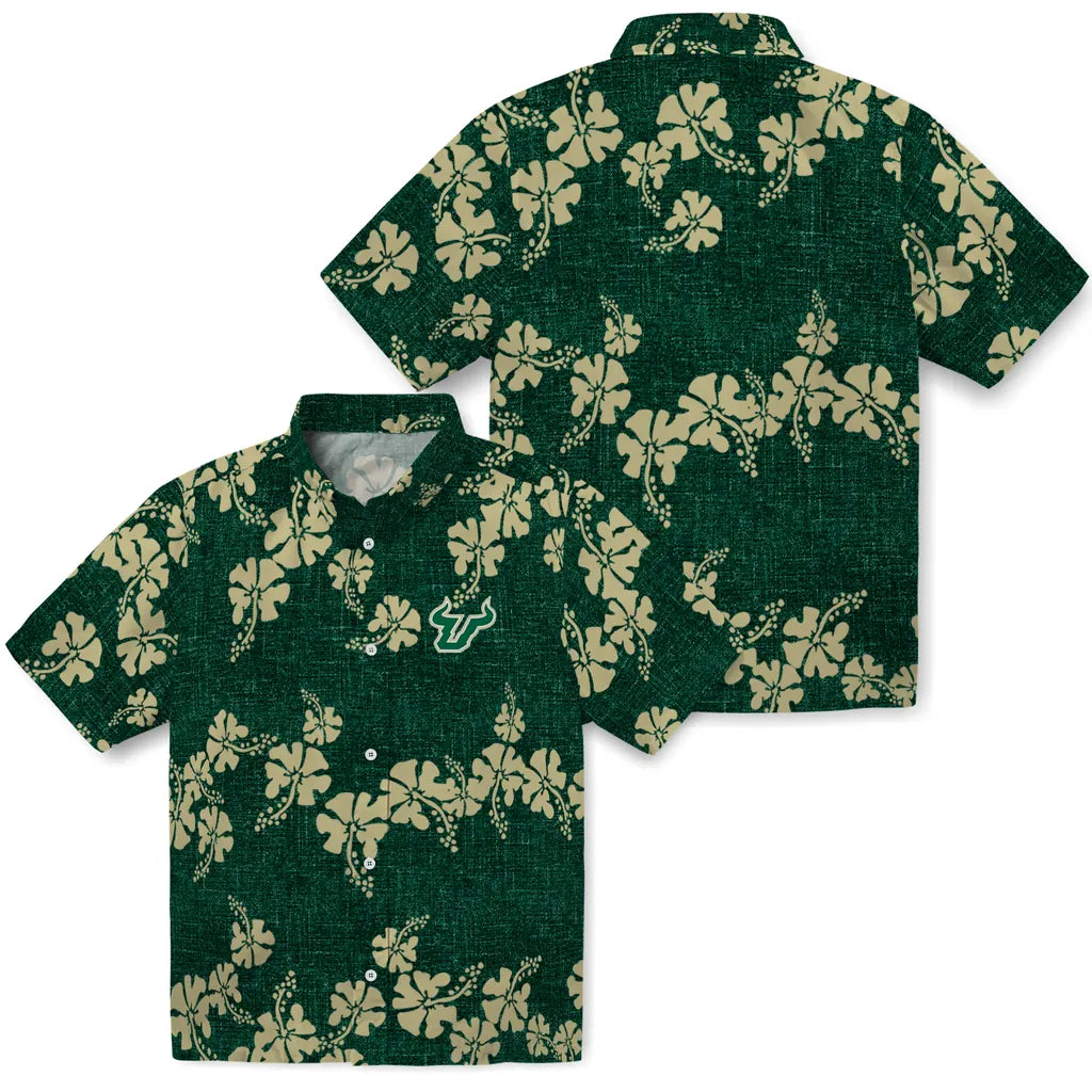 South Florida Bulls Hawaiian Shirt - 50th State Flower | Hula Hawaiian Shirts