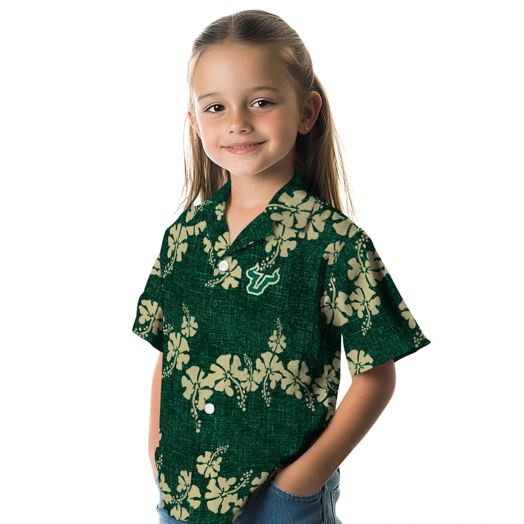 South Florida Bulls Hawaiian Shirt - 50th State Flower | Hula Hawaiian Shirts