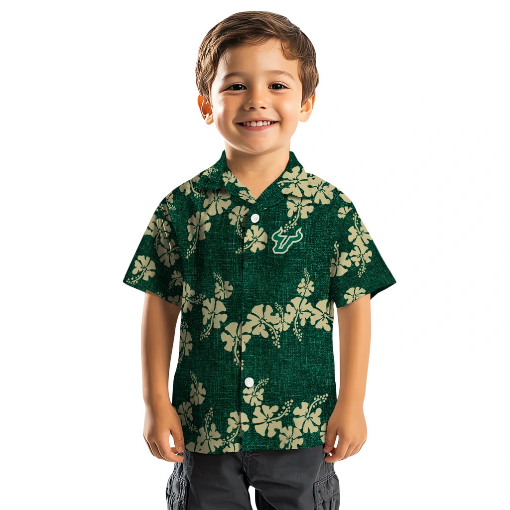 South Florida Bulls Hawaiian Shirt - 50th State Flower | Hula Hawaiian Shirts