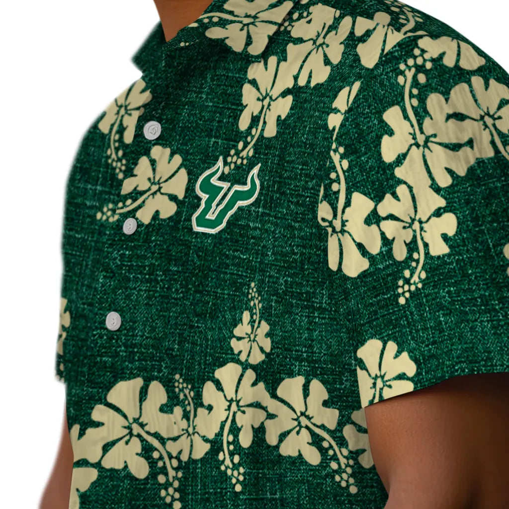 South Florida Bulls Hawaiian Shirt - 50th State Flower | Hula Hawaiian Shirts