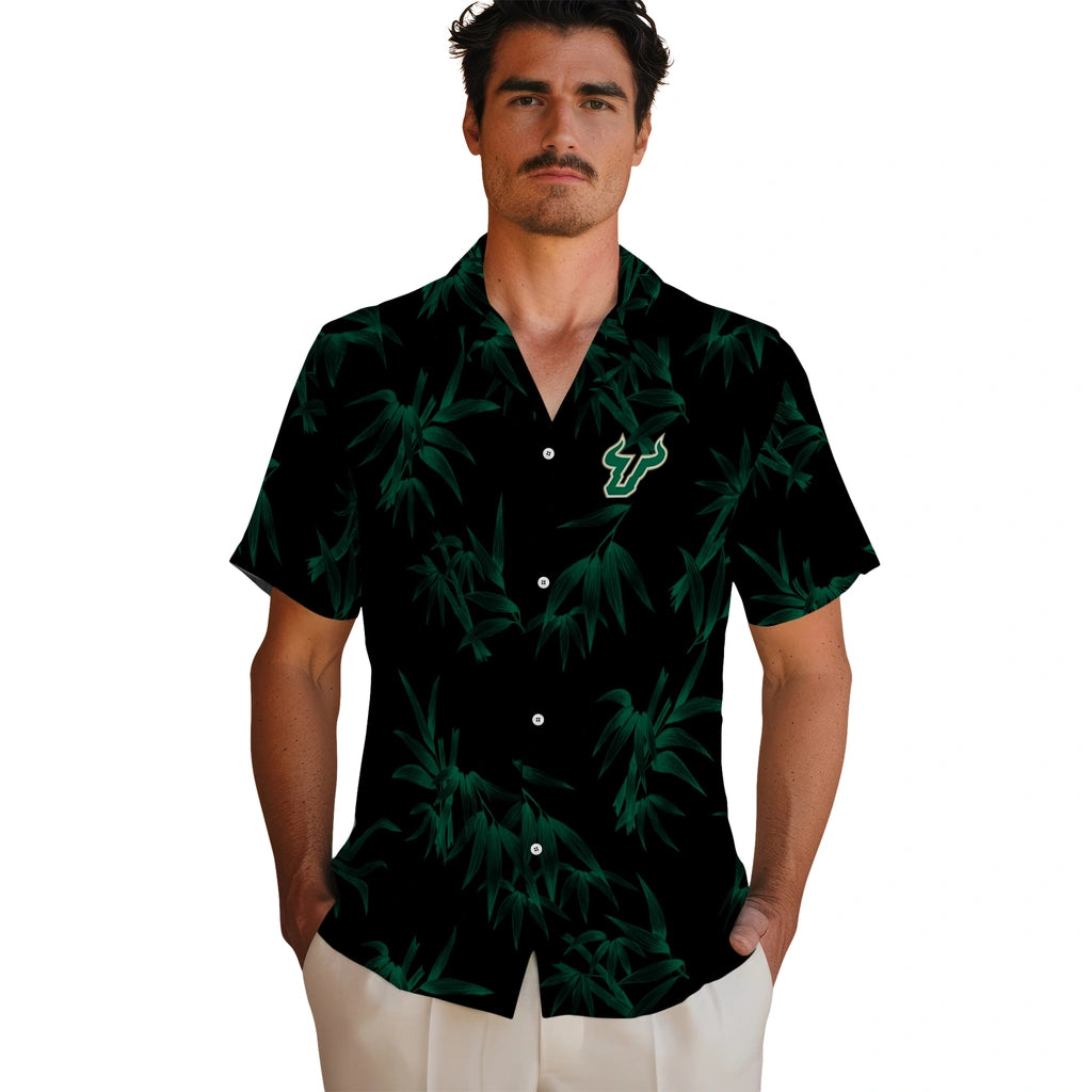 South Florida Bulls Hawaiian Shirt - Bamboo Branches | Hula Hawaiian Shirts