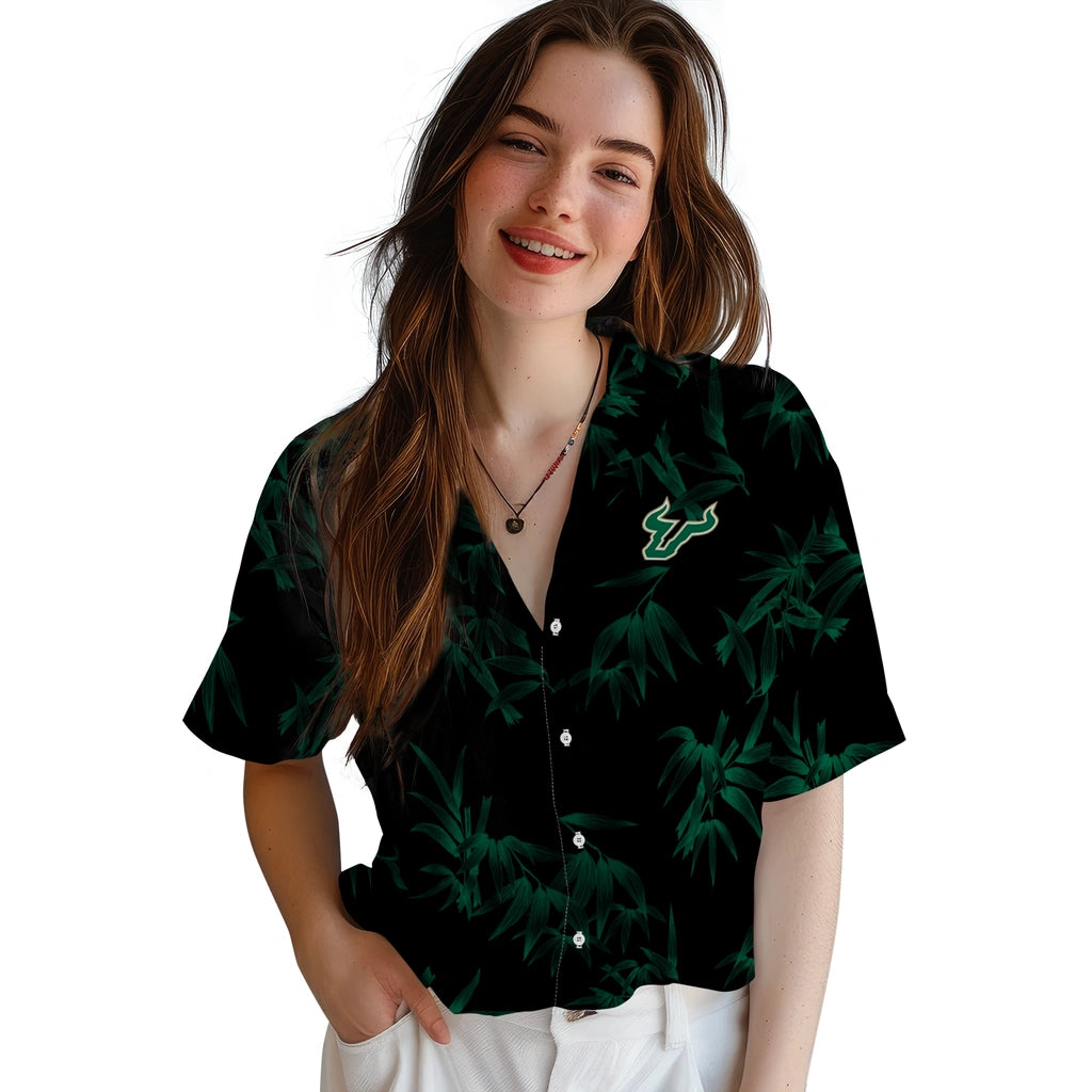 South Florida Bulls Hawaiian Shirt - Bamboo Branches | Hula Hawaiian Shirts