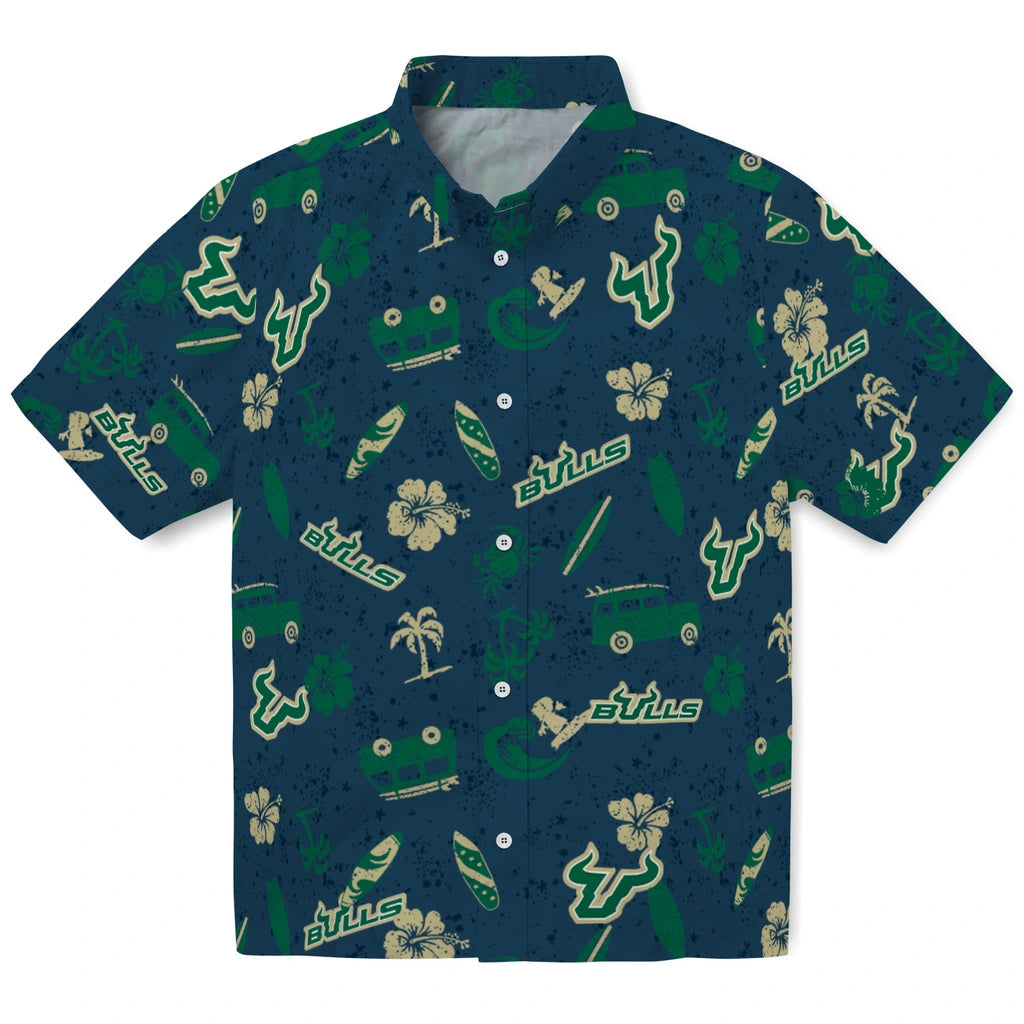 South Florida Bulls Hawaiian Shirt - Beach Vibe | Hula Hawaiian Shirts