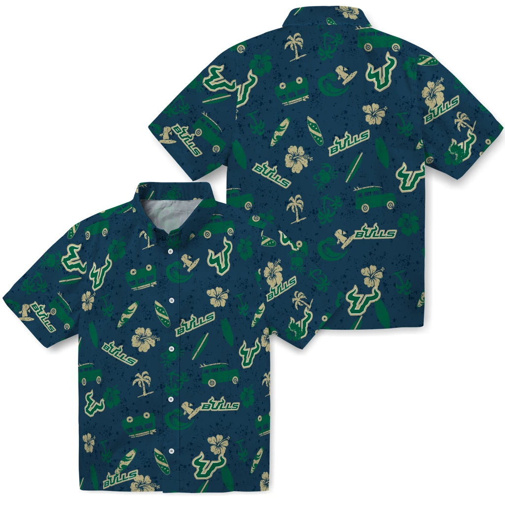 South Florida Bulls Hawaiian Shirt - Beach Vibe | Hula Hawaiian Shirts