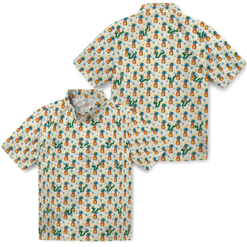 South Florida Bulls Hawaiian Shirt - Pineapple Delight | Hula Hawaiian Shirts