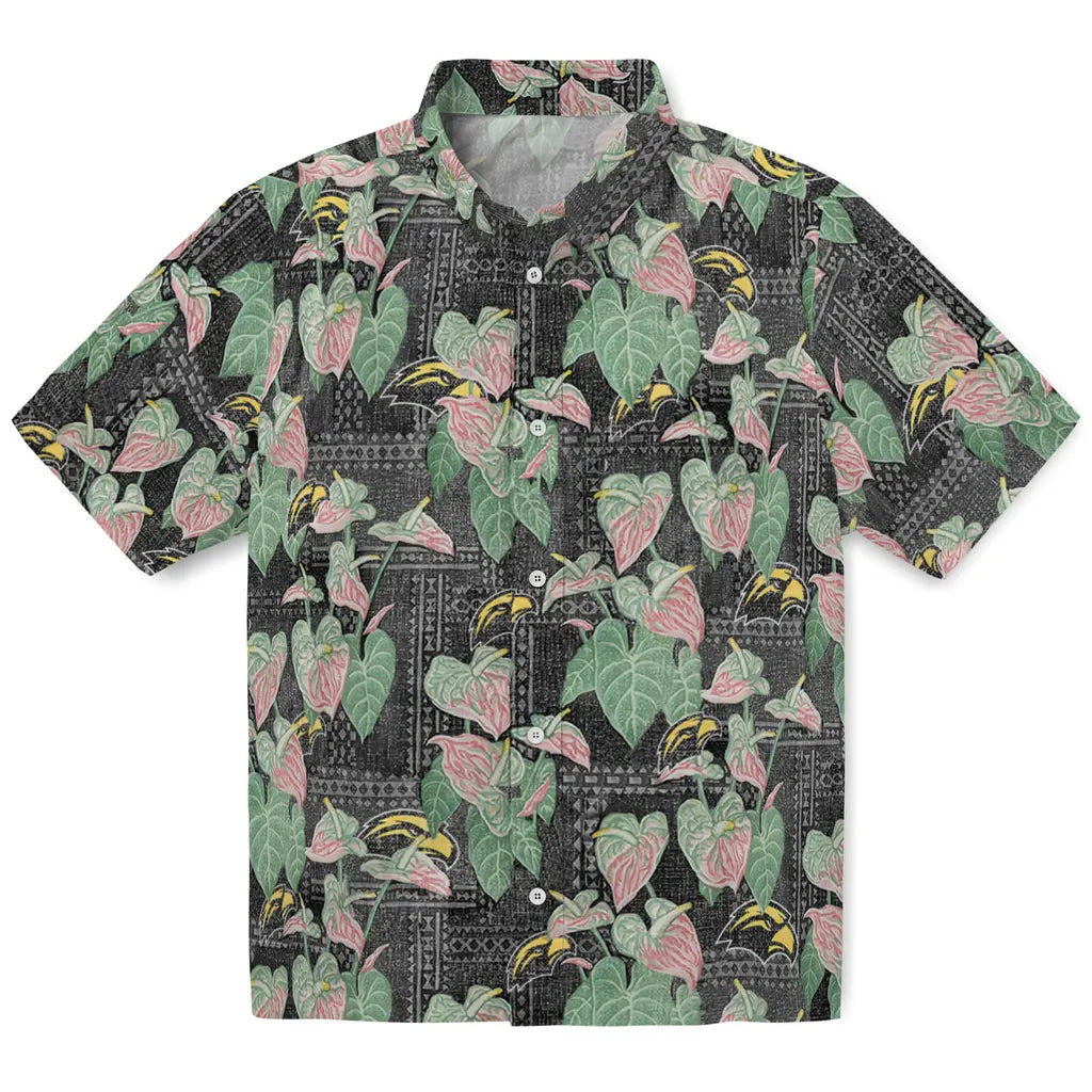 Southern Miss Golden Eagles Hawaiian Shirt - Anthurium Overlay | Hula Hawaiian Shirts