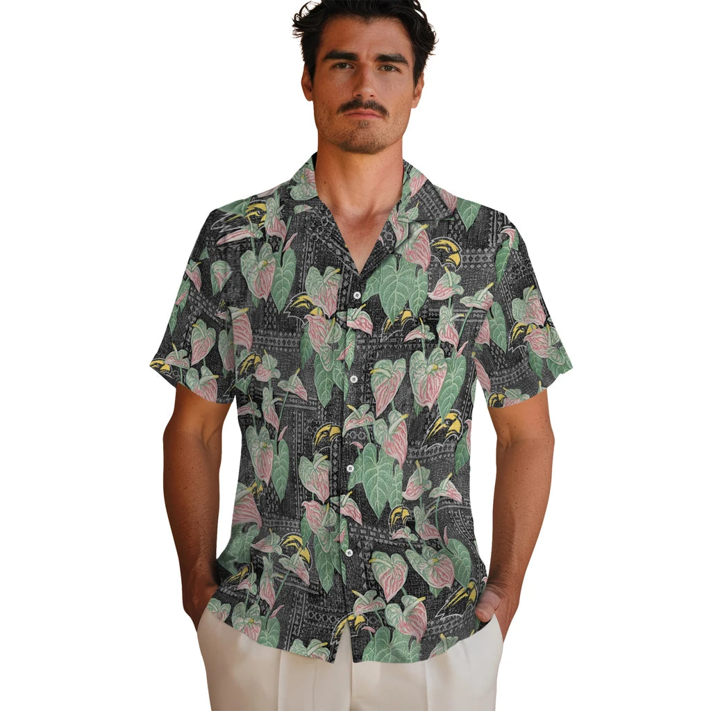 Southern Miss Golden Eagles Hawaiian Shirt - Anthurium Overlay | Hula Hawaiian Shirts