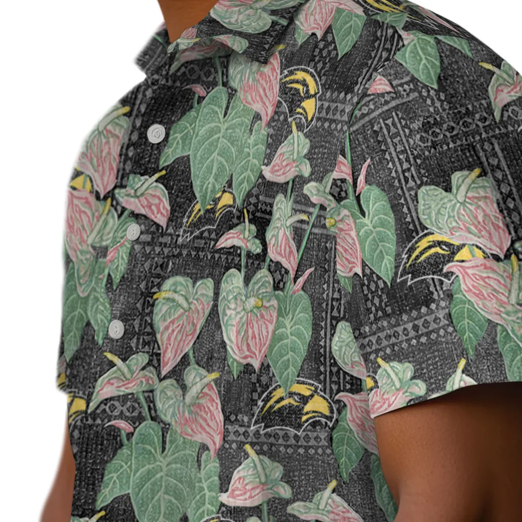 Southern Miss Golden Eagles Hawaiian Shirt - Anthurium Overlay | Hula Hawaiian Shirts