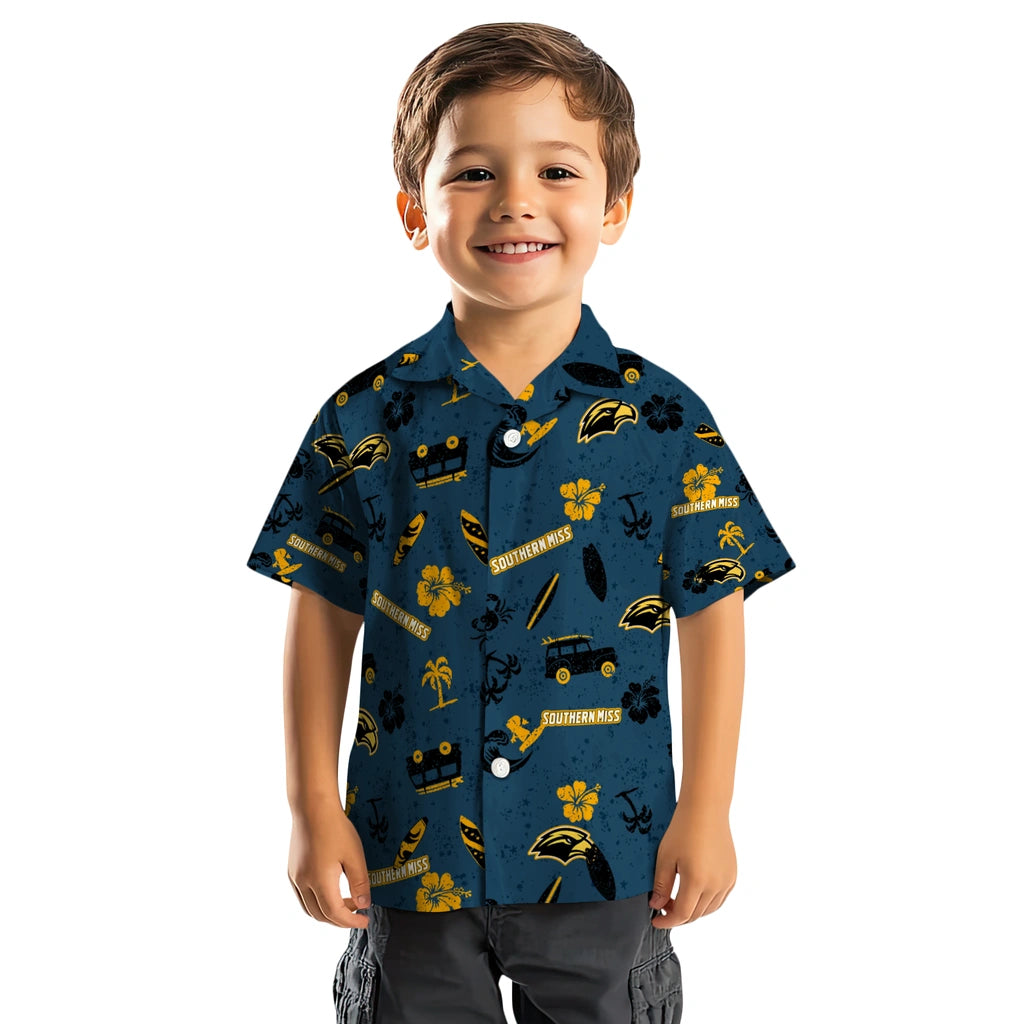 Southern Miss Golden Eagles Hawaiian Shirt - Beach Vibe | Hula Hawaiian Shirts