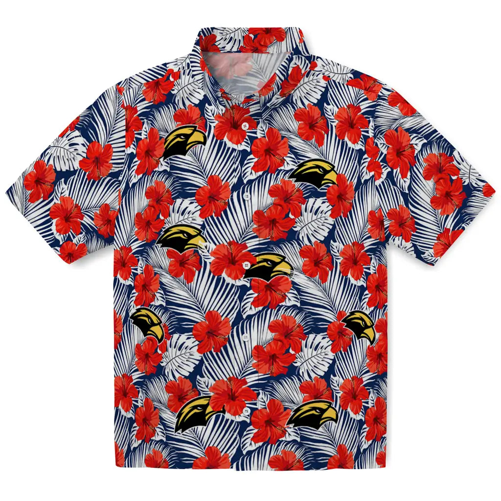 Southern Miss Golden Eagles Hawaiian Shirt - Hibiscus Fiesta | Hula Hawaiian Shirts