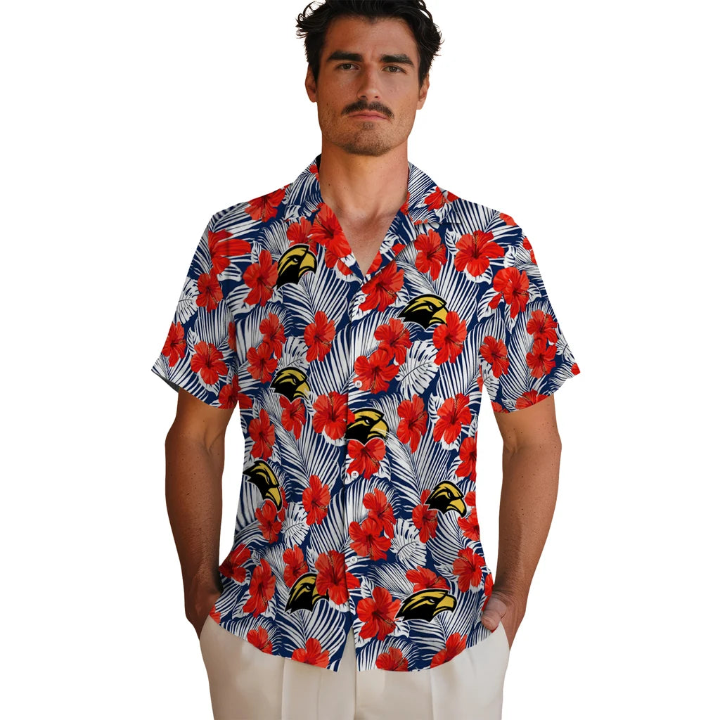 Southern Miss Golden Eagles Hawaiian Shirt - Hibiscus Fiesta | Hula Hawaiian Shirts