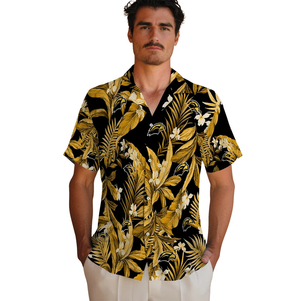 Southern Miss Golden Eagles Hawaiian Shirt - Palm Leaves | Hula Hawaiian Shirts